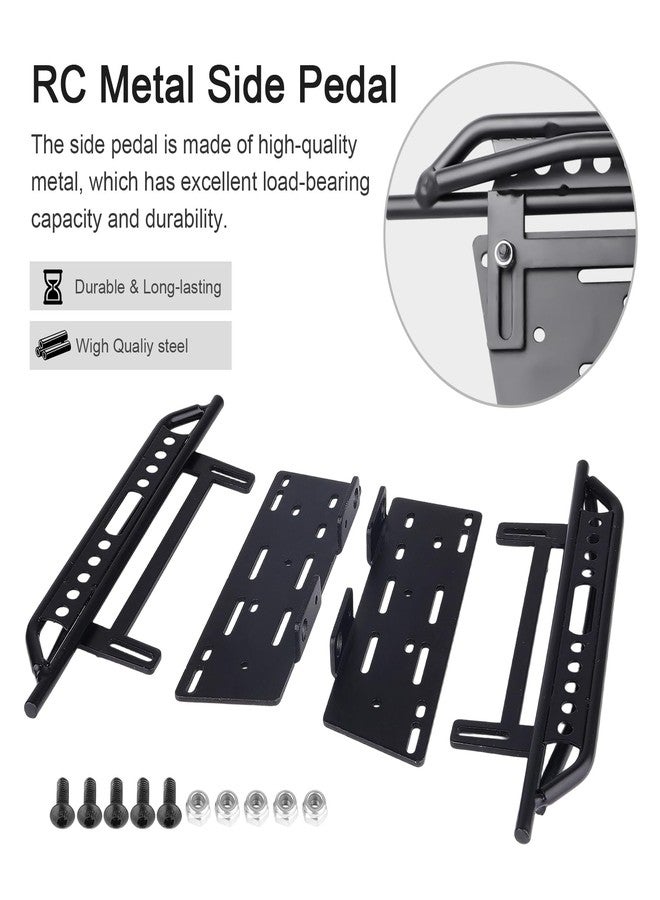AllinRC RC Car Pedals RC Side Board 2pcs RC Steps Plate Rock Sliders for 1:10 RC Crawler Axial SCX10 II 90046 Redcat Gen 7 - Image 3